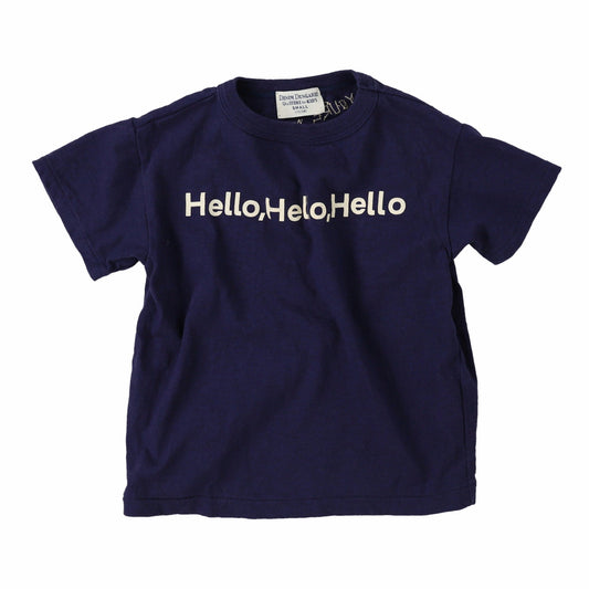 儿童藏蓝色Logo棉T恤