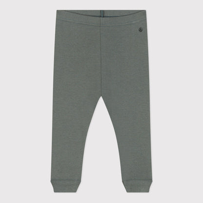 女婴深绿色棉打底裤