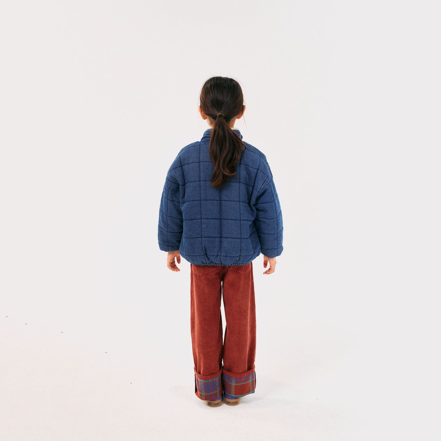 儿童蓝色牛仔夹克