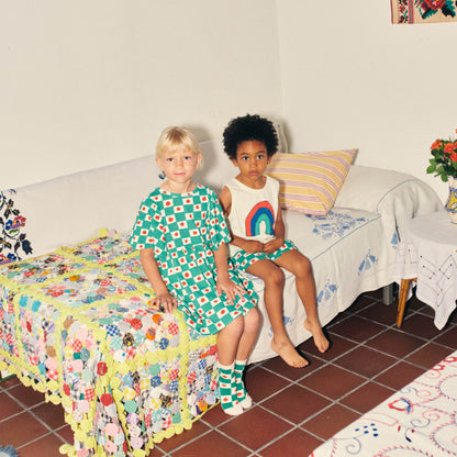 儿童绿色棉短裤