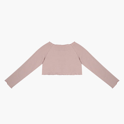 女童粉色芭蕾舞短款T恤