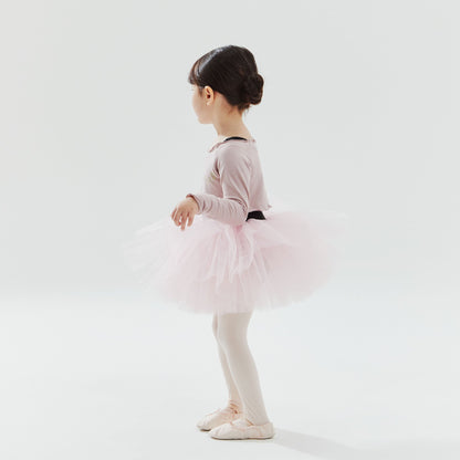 女童粉色芭蕾舞短款T恤