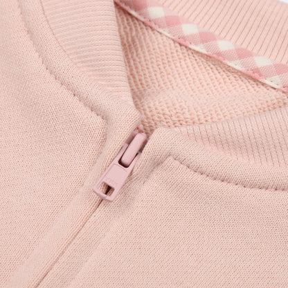 女童紫色芭蕾舞拉链夹克