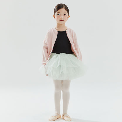 女童紫色芭蕾舞拉链夹克