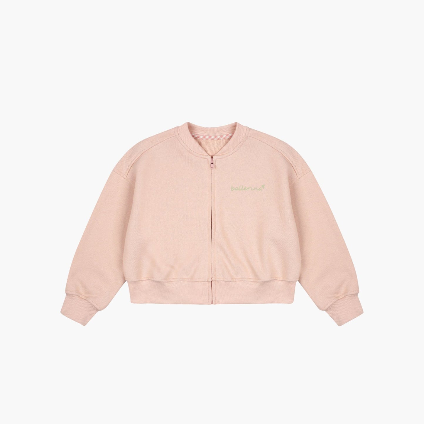 女童紫色芭蕾舞拉链夹克