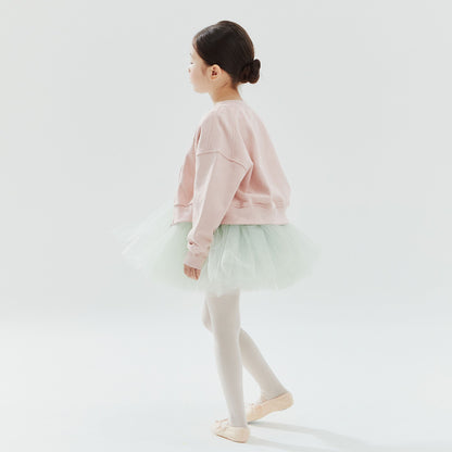 女童紫色芭蕾舞拉链夹克