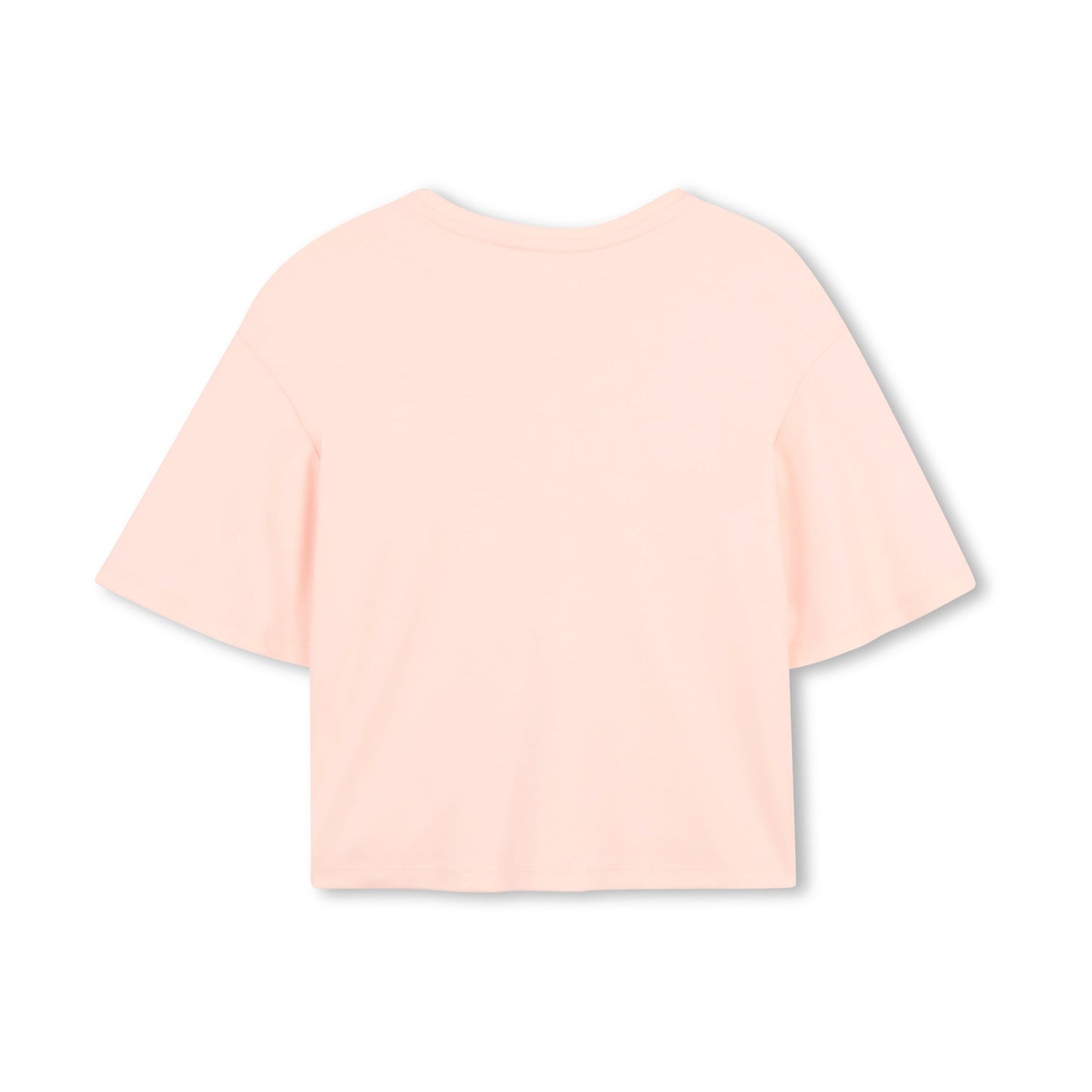 女童浅粉色Logo棉T恤