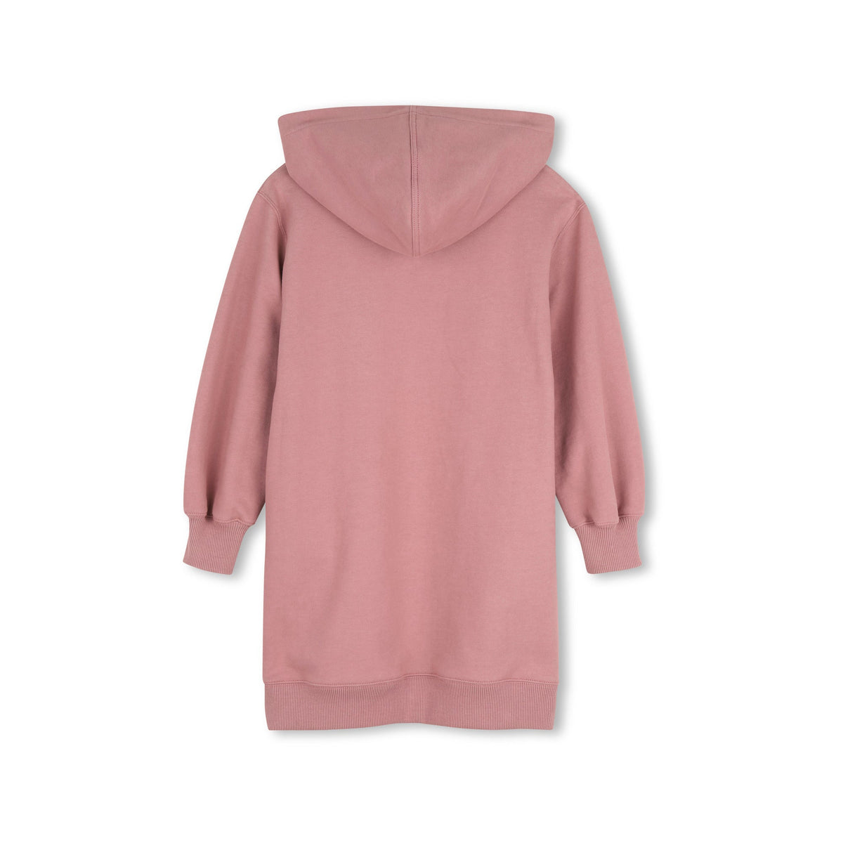 女童粉色Logo连帽棉连衣裙
