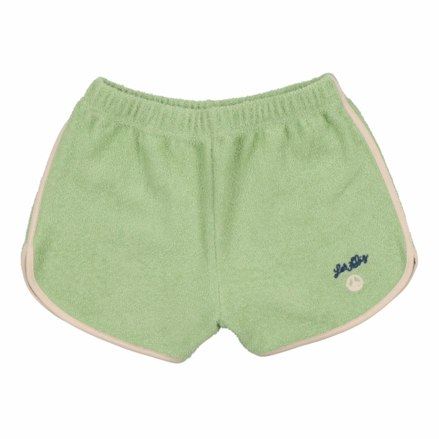 女童绿色棉短裤