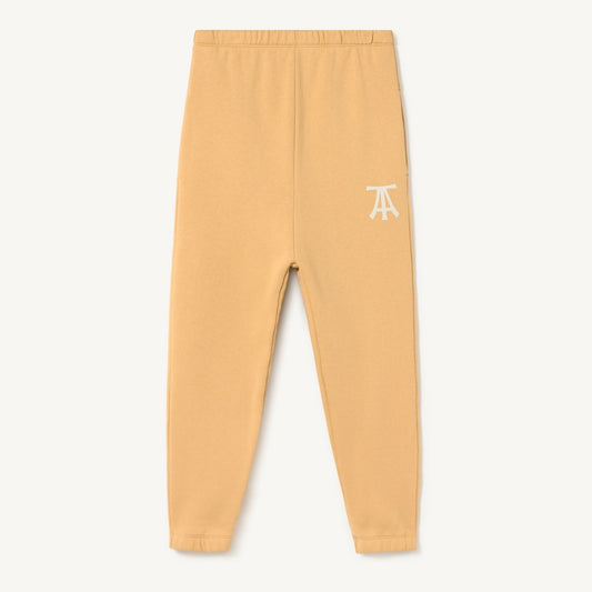 儿童黄色Logo棉长裤
