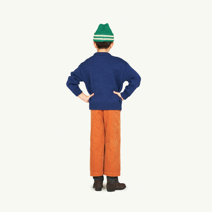 儿童藏青色羊毛毛衣