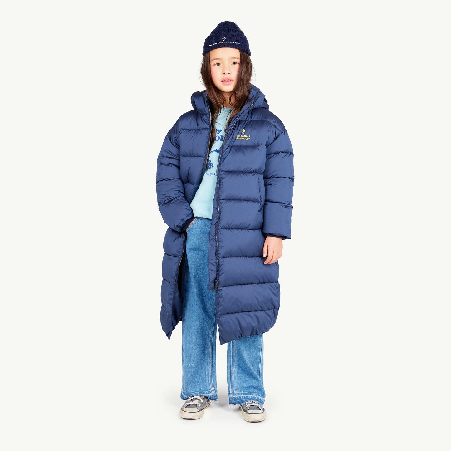 儿童藏青色棉服