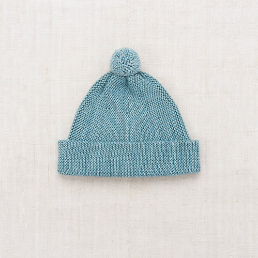 儿童浅蓝色羊毛帽子
