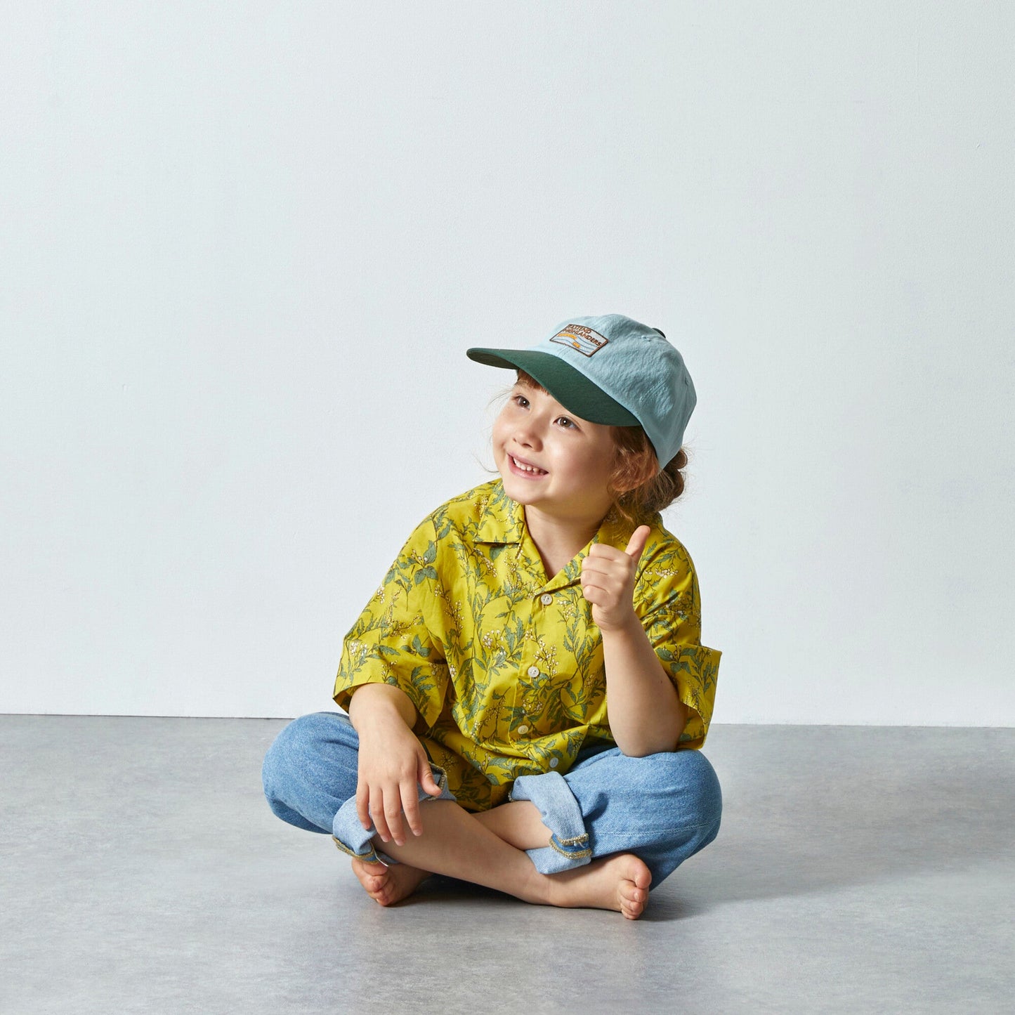 儿童薄荷绿棒球帽