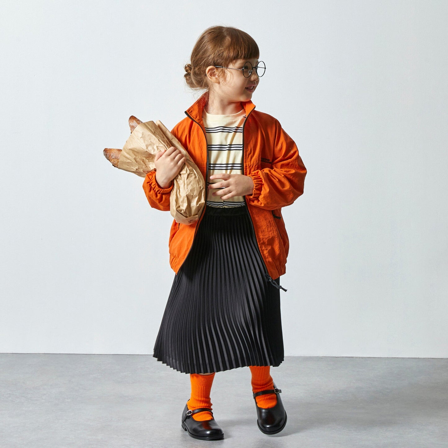 儿童黄色条纹棉T恤