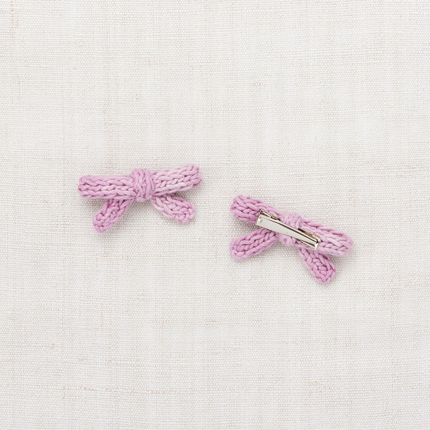 女童粉色蝴蝶结发夹