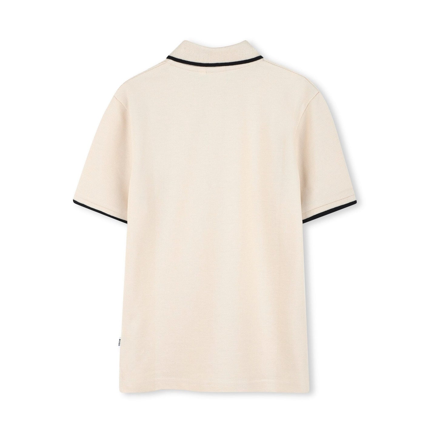 男童香草色Logo棉Polo衫