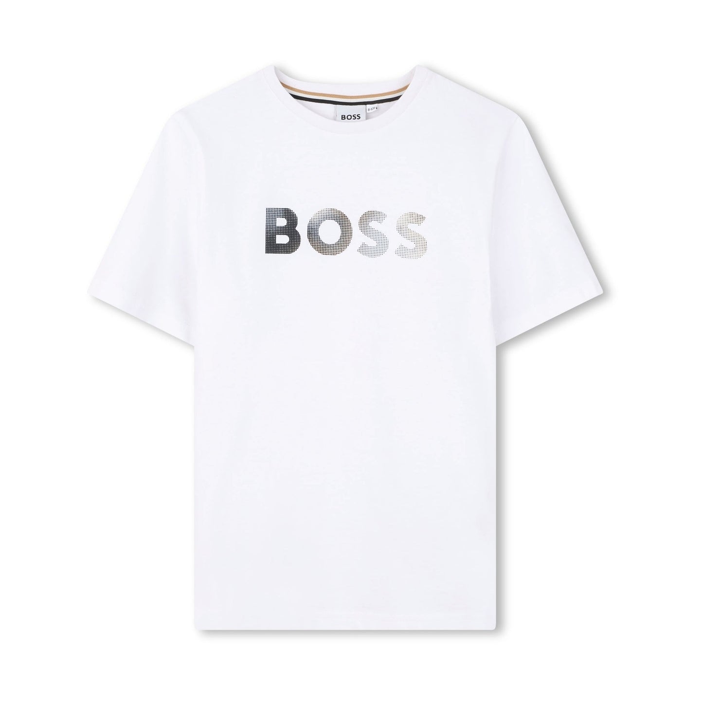 男童白色Logo棉T恤