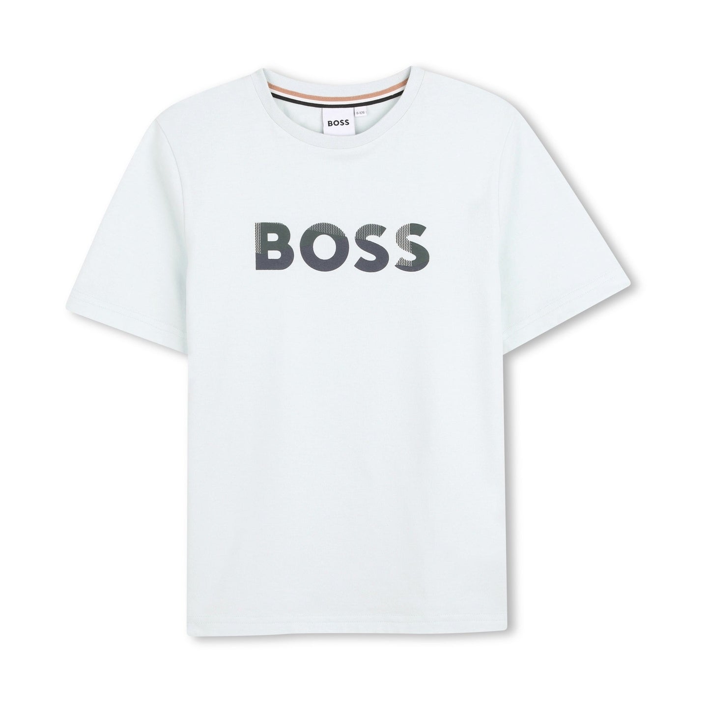 男童浅绿色Logo棉套装