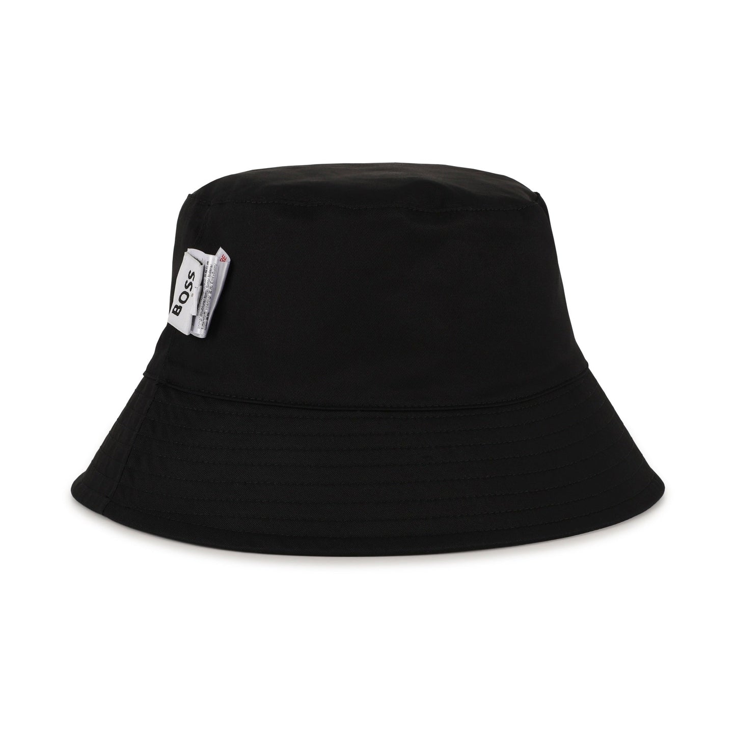 男童黑色Logo双面渔夫帽