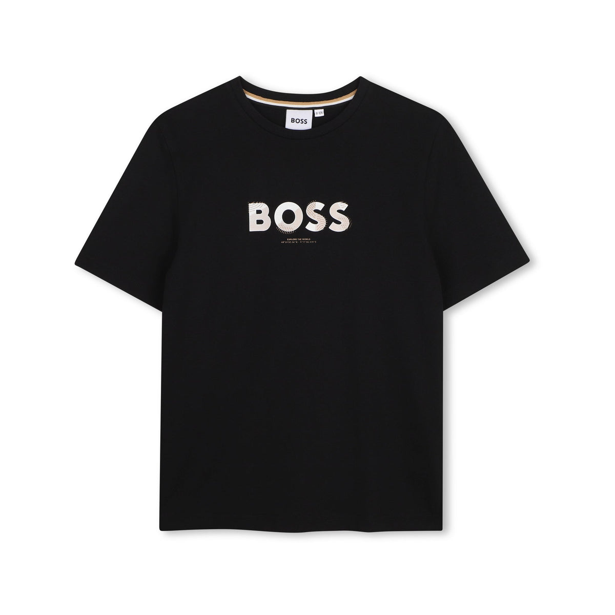 男童黑色Logo棉T恤