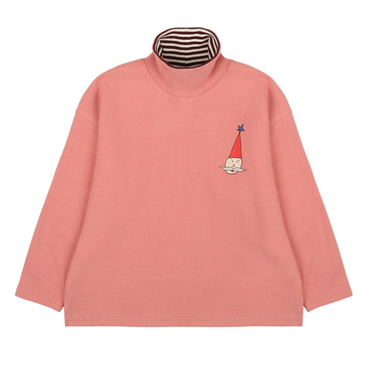 儿童粉色棉上衣