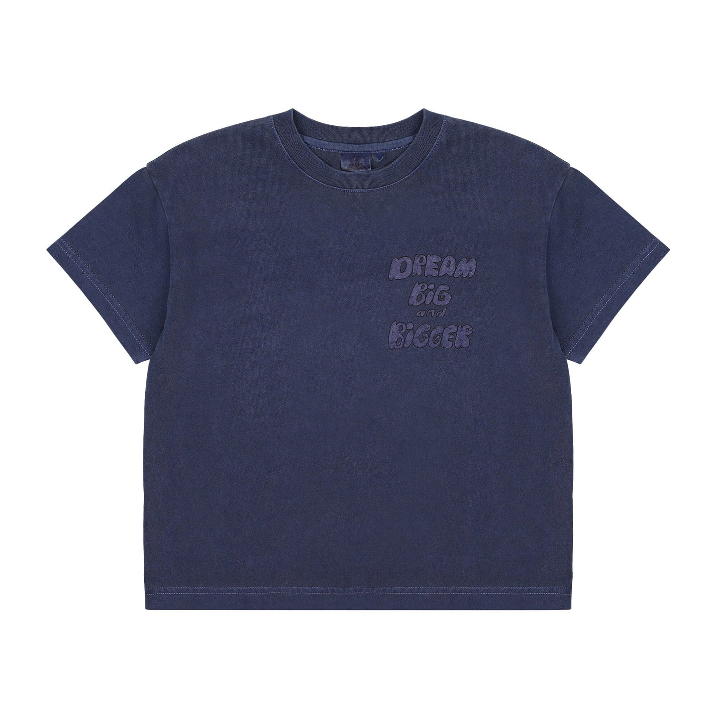 儿童藏青色棉T恤