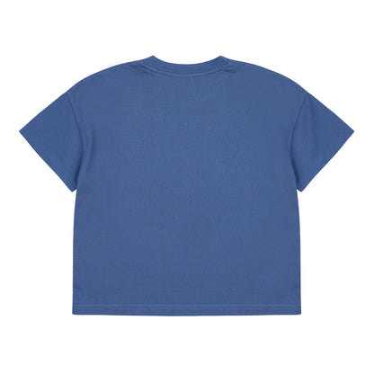 儿童蓝色棉T恤