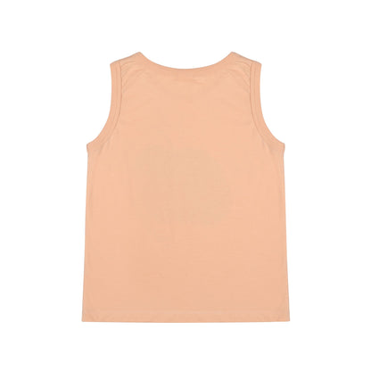 儿童米色印花棉背心