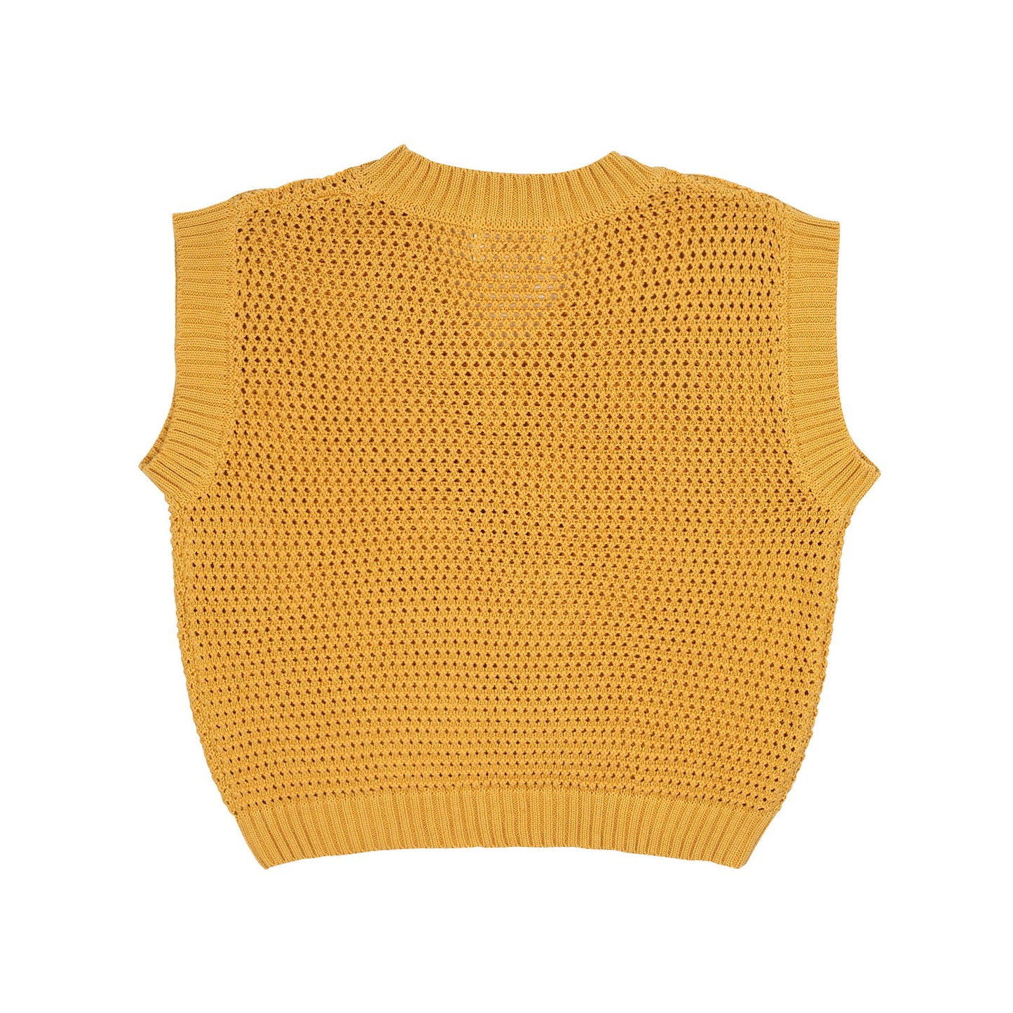 儿童黄色针织背心