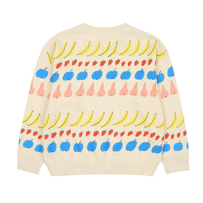 儿童白色棉开衫