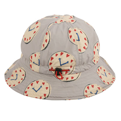 儿童灰色印花渔夫帽