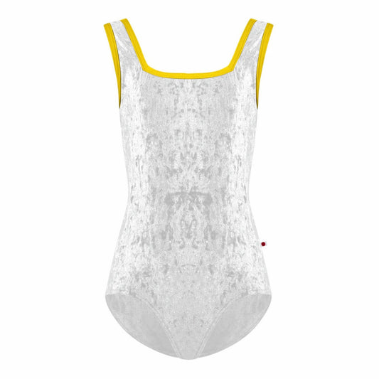 女童白色"Marieke/CV-White/T-Buttercup"丝绒芭蕾舞连体衣
