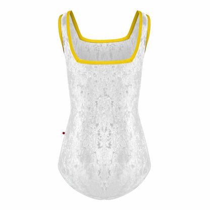 女童白色"Marieke/CV-White/T-Buttercup"丝绒芭蕾舞连体衣