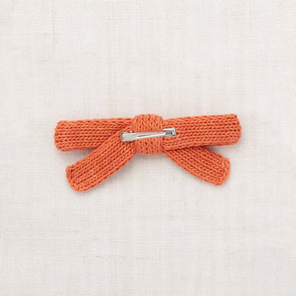 女童橘色蝴蝶结发夹