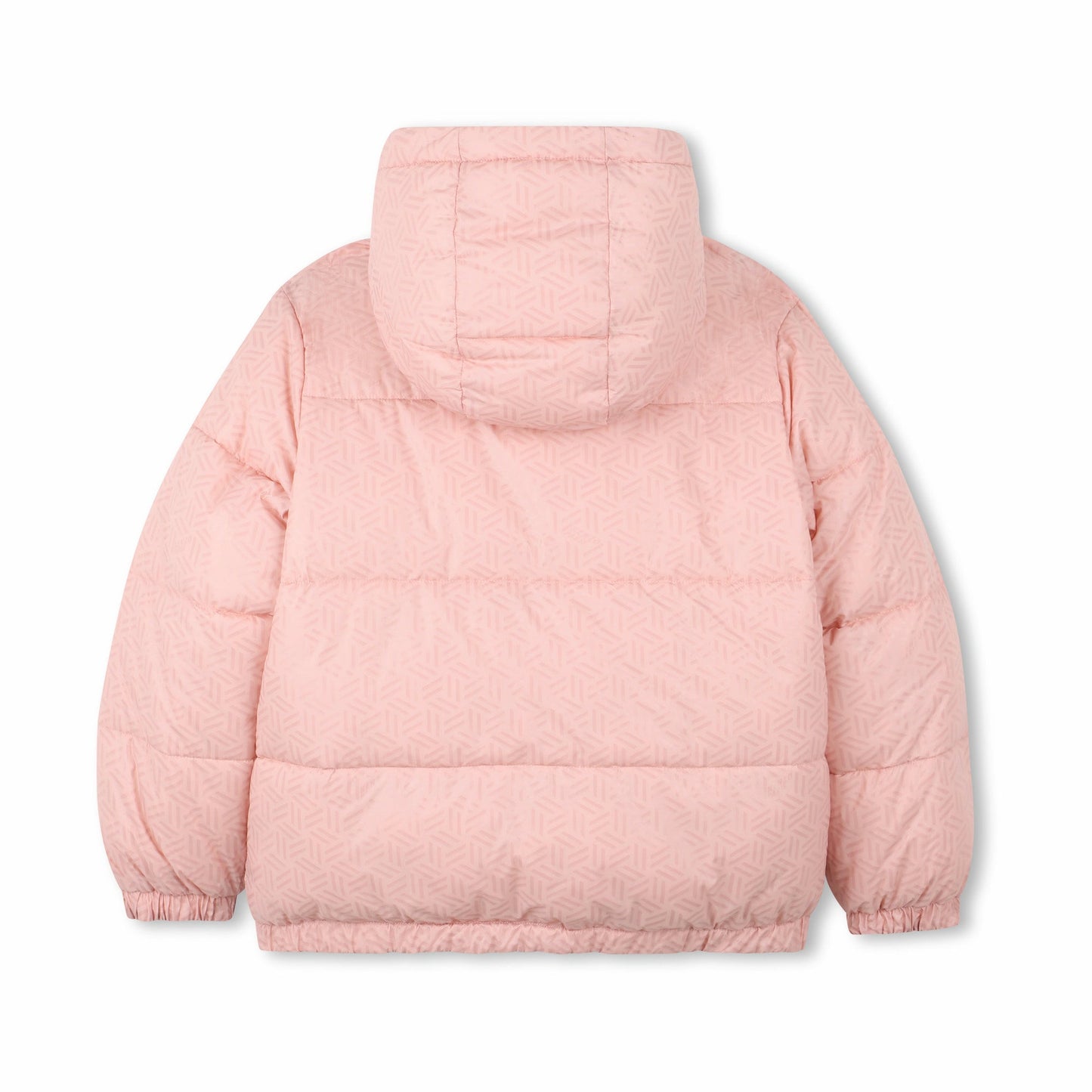 女童粉色双面棉服