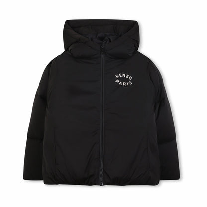 儿童灰黑色棉服