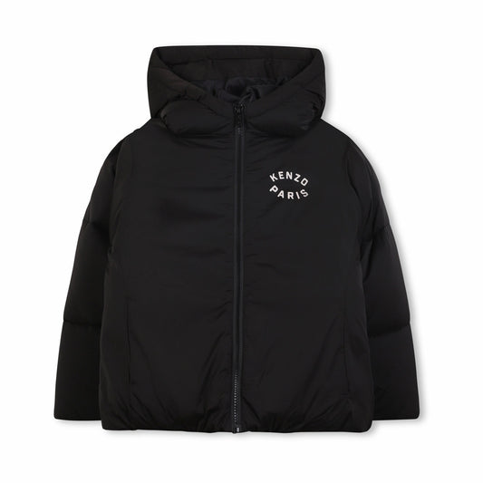 儿童灰黑色棉服