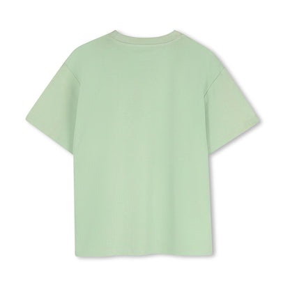 男童浅绿色印花棉T恤