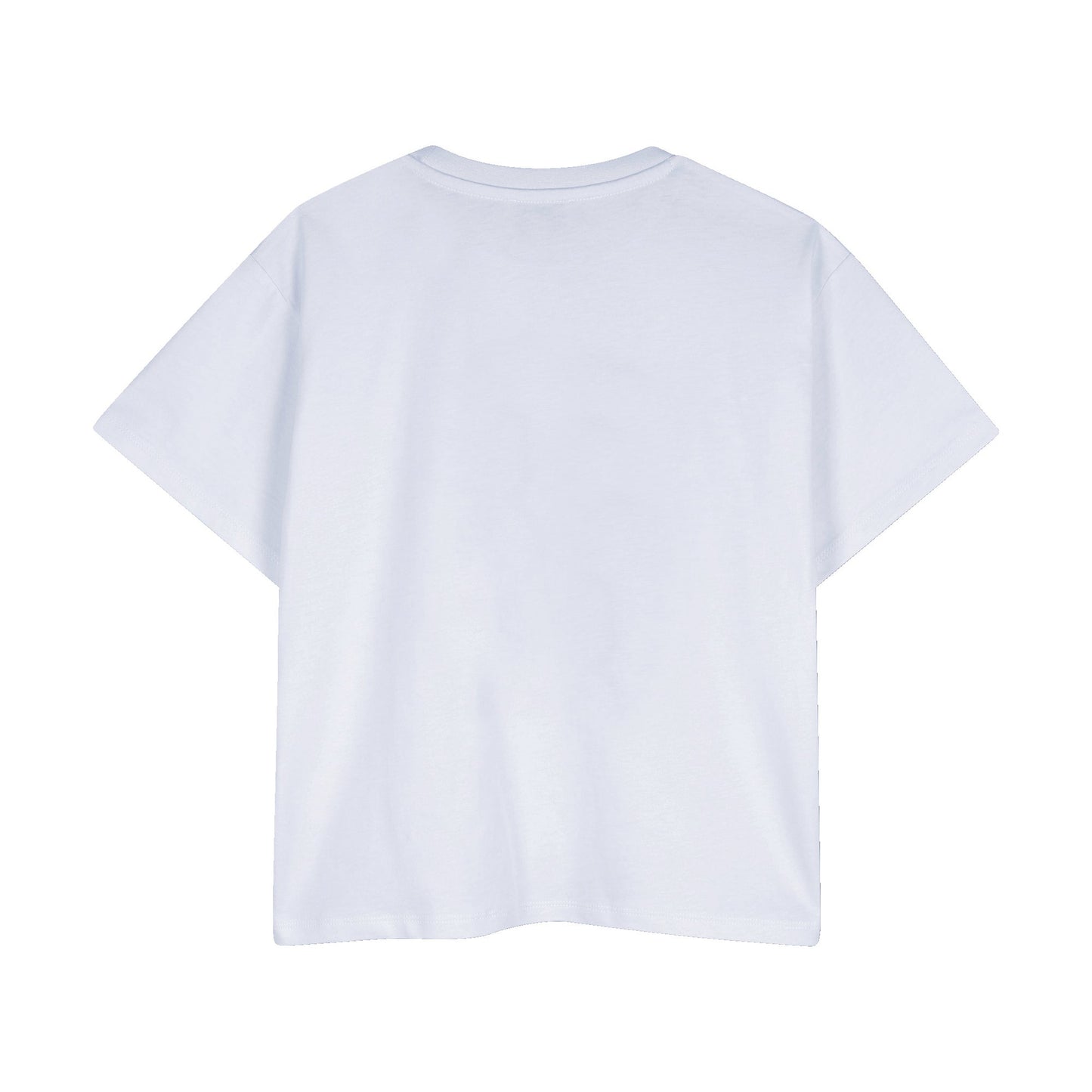 儿童浅蓝色印花棉T恤