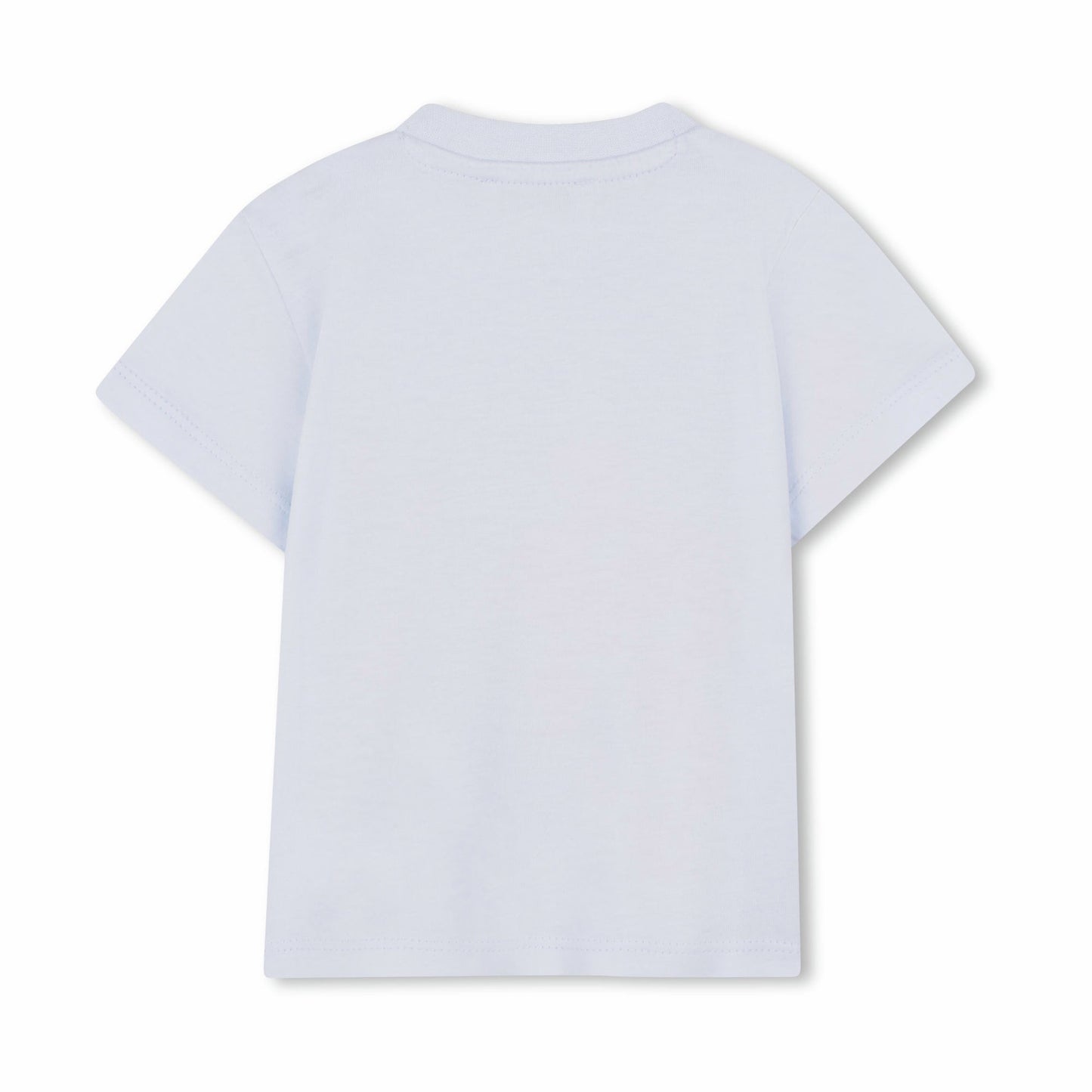 婴儿浅蓝色虎头印花棉T恤