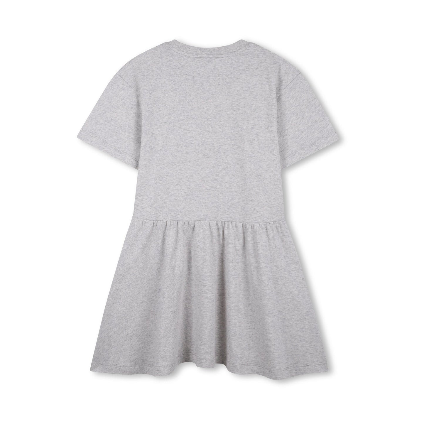 女童灰色虎头印花棉连衣裙