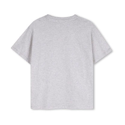 儿童灰色大象印花棉T恤