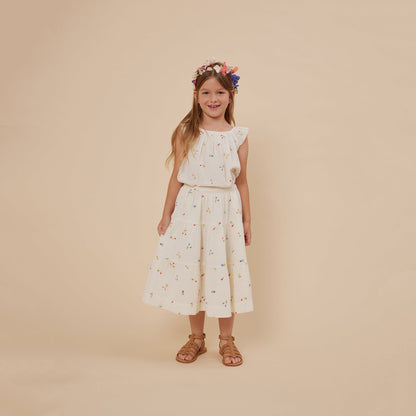 女童彩色花朵皇冠