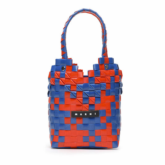 女童蓝色Logo手提包