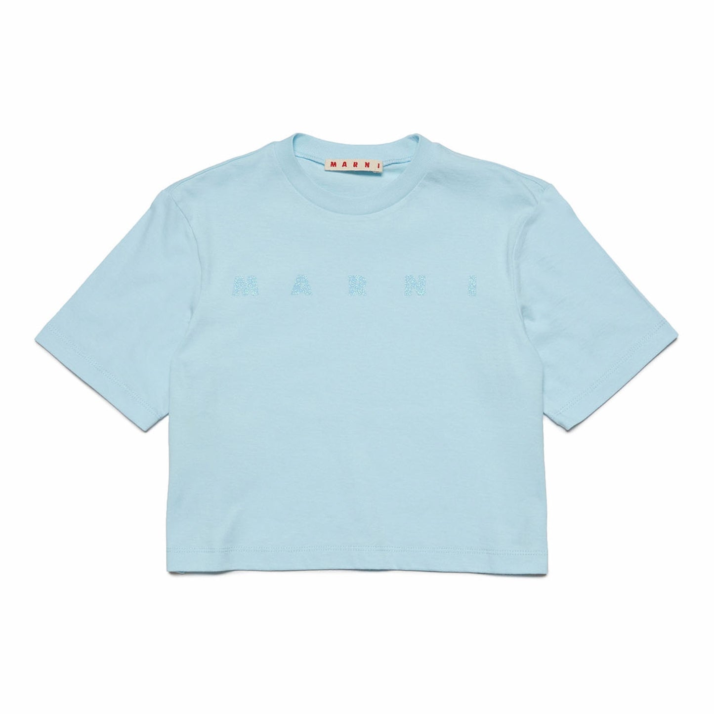 女童浅蓝色Logo棉T恤