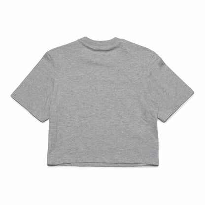 女童灰色Logo棉T恤