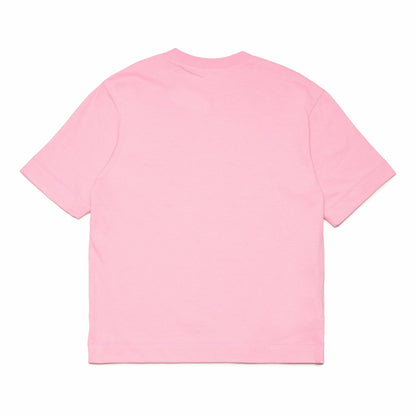 女童粉色Logo棉T恤