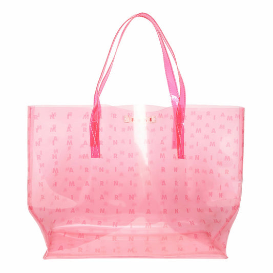女童粉色Logo手提包
