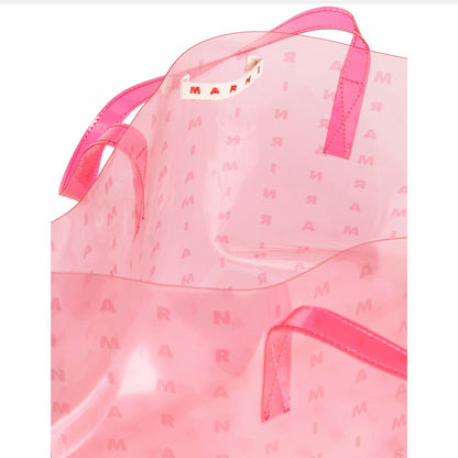 女童粉色Logo手提包